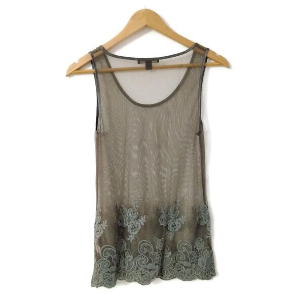 Banana Republic Petite Slate Gray Mesh, size XS - Picture 2 of 5